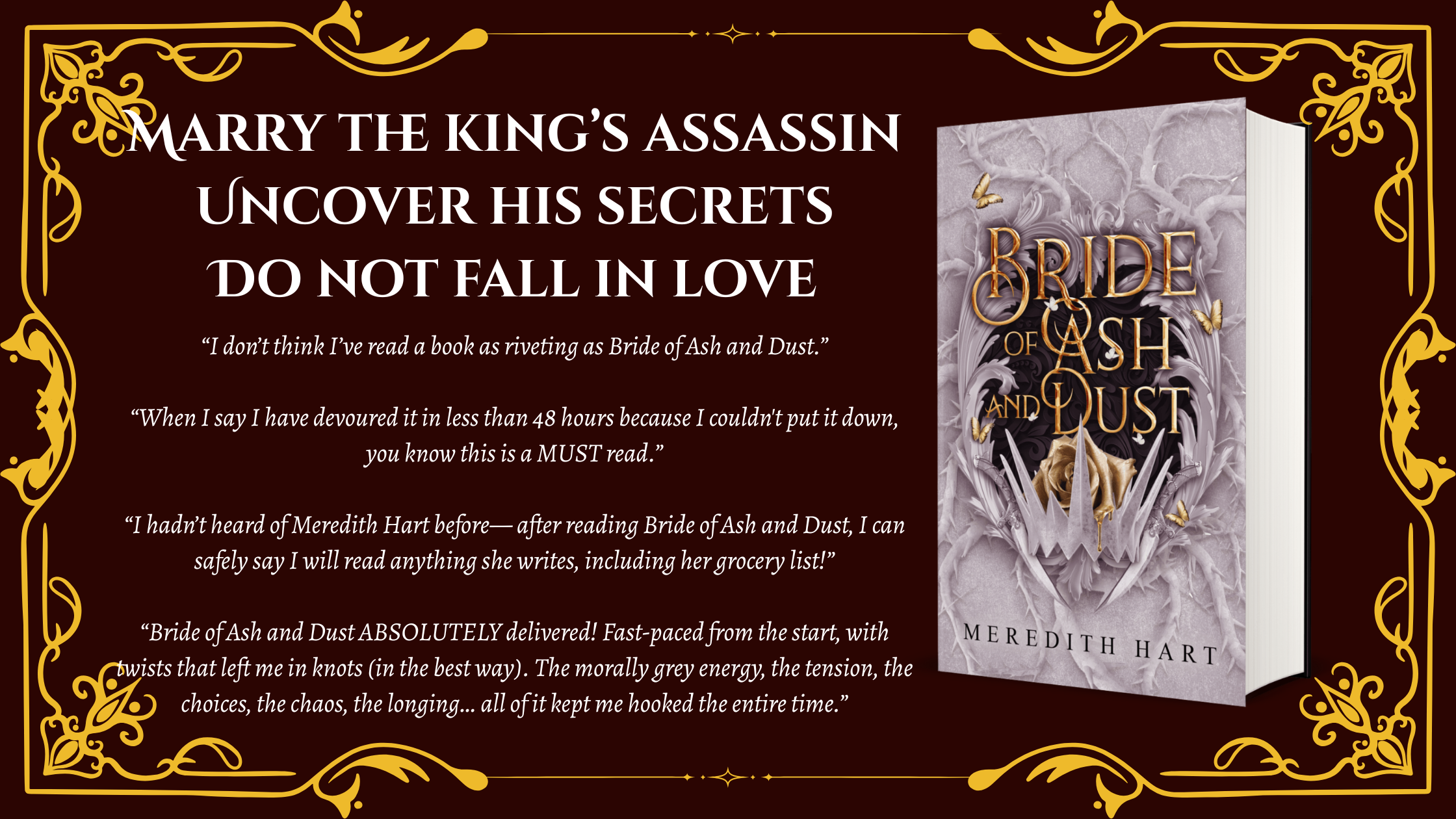 Bride of Ash & Dust banner with reviews